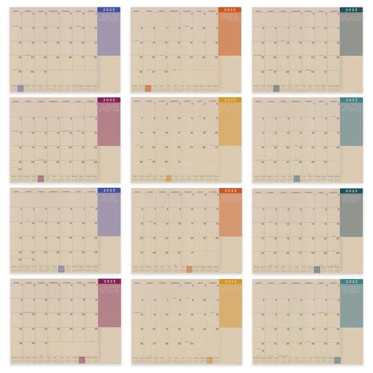 TF Publishing 2023 Kraft Large Desk Pad Monthly Blotter Calendar Michaels